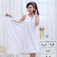 thumbnail image 3 of Fashion Lady Wearable Quick Drying Magic Bath Towel Shower Spa Wrap Bathrobe Dress Beach Towels For Swim Pool Out Skirt, 3 of 6