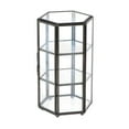 thumbnail image 4 of simhoa European Immortal Flower 3D Hexagonal Glass Flower Room Candleholder - Black, 4 of 8