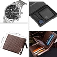 thumbnail image 4 of Men Watch Set,  Men's Wallet and Watch Set Gifts for Men - Includes Artificial Leather Watch, Wallet- Perfect for Birthday, Anniversary, and Special Occasions, 4 of 7