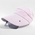 thumbnail image 1 of gorra de verano shaofei Visera retráctil anti-UV rosa, 1 of 5