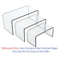 thumbnail image 5 of T'z Tagz 5x5x2 Inch Crystal Clear Acrylic Riser Display Stand New 2 Pack, 5 of 9