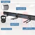 thumbnail image 4 of Garage Storage System with Swivel Buttons, 48" Wall Mount Tool Organizer for Garden & Yard Tools, Holds Up to 420 LBS, Ideal for Brooms, Shovels, Trimmers, 4 of 7