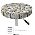 thumbnail image 2 of Goofa Llama and Cactus1 Printed Stool Covers Round, Waterproof Round Bar Stool Covers Anti-Slip Round Bar Stool Seat Cover with Elastic Bands Durable -12 inch, 2 of 7