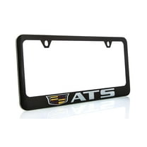 Cadillac ATS Zinc License Plate Frame with Glossy Black Finish (2 hole)