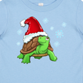 thumbnail image 4 of Inktastic Christmas Turtle in with Santa Hat and Snowflakes Boys or Girls Baby T-Shirt, 4 of 5