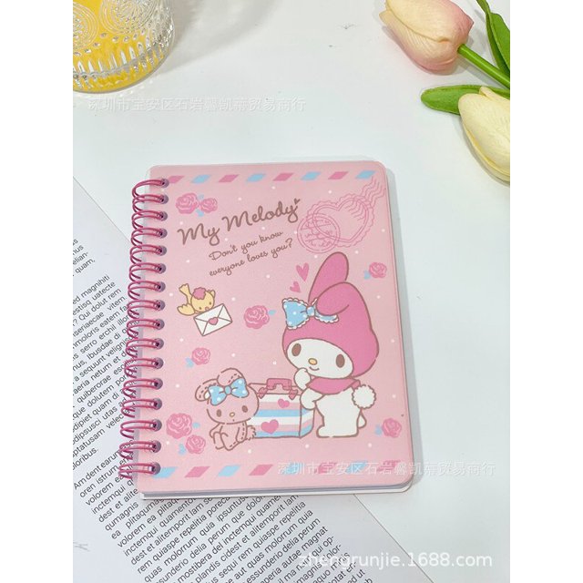 Cuaderno de Hello Kitty A6 Kawaii, diario, diario, planificador semanal, organizador de horarios, escuela, estudiante, papelería, Oficina