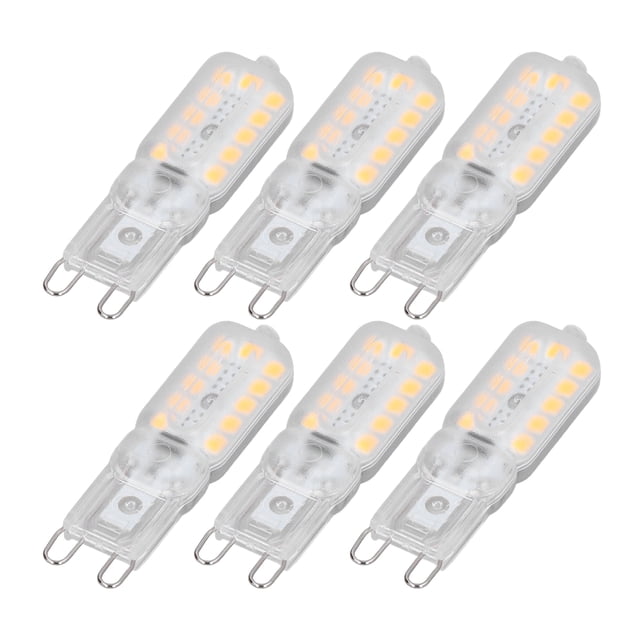 Bombilla LED G9, 22LED G9 Bombilla 5W Cubierta Transparente Ahorro De Energía Para Luz De Pared Para Lámpara De Araña
