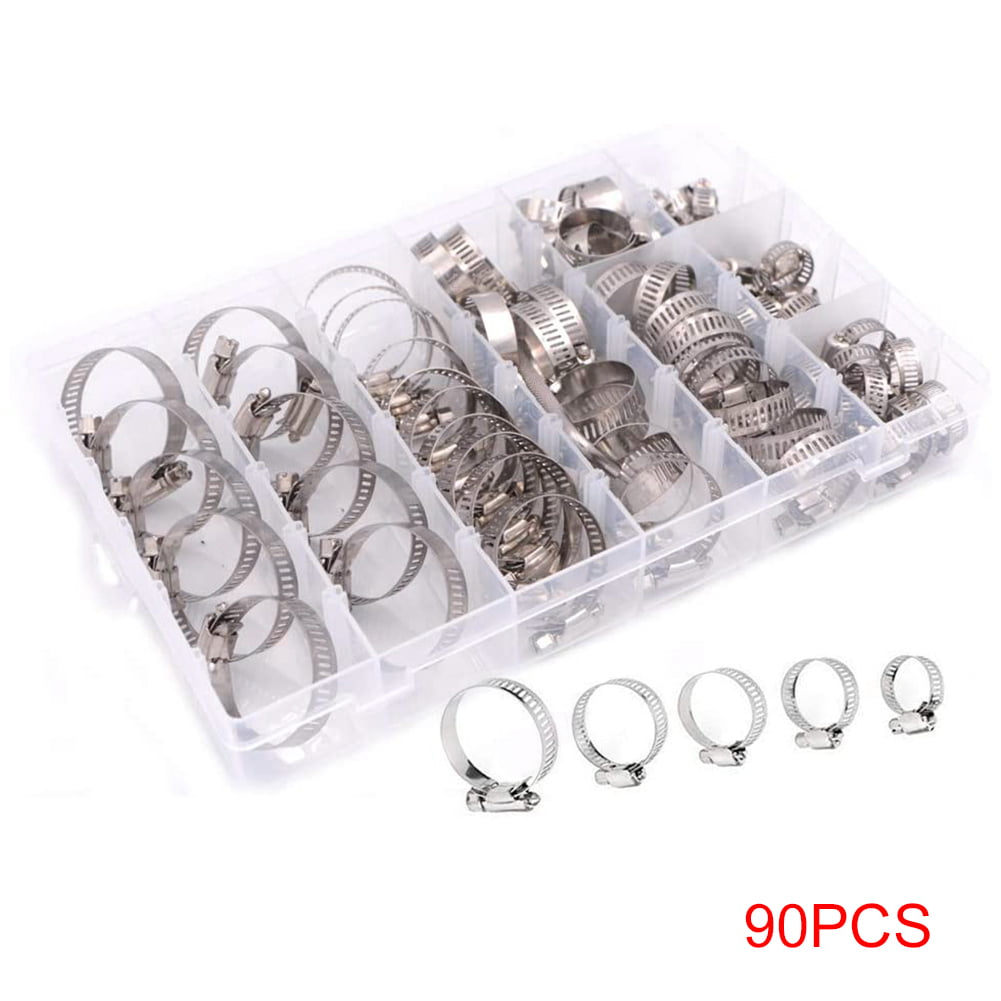 20PCS 16-29mm Type Hose Clamps Plastic Handle Butterfly Hose Clamp Adjustable 