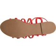 thumbnail image 6 of Women's Journee Collection Honey Flat Strappy Sandal Red Faux Suede 8 M, 6 of 6