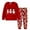 Red, variant on TBWNWG Boys Holiday Pajama Set Long Sleeve Christmas Family Matching Outfits Cozy Toddler Kids Sleepwear,Size 3-4 Years