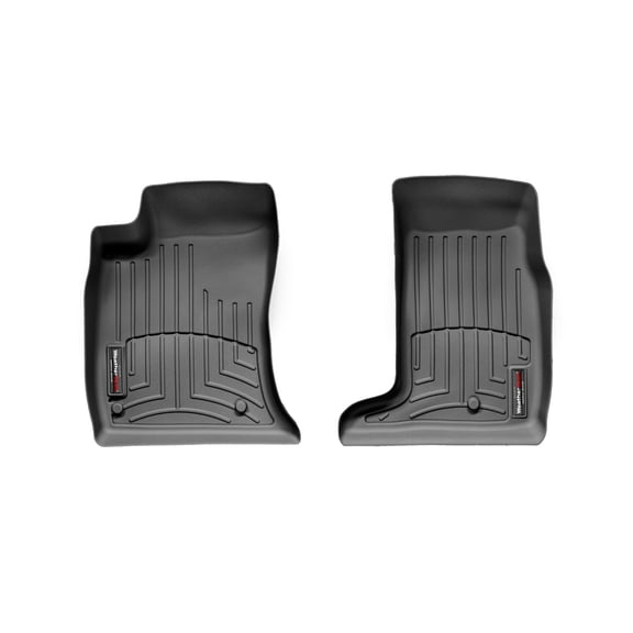 WeatherTech Custom Fit FloorLiners compatible with 2006-2009 Cadillac SRX - 1st Row (Driver & Passenger), Black