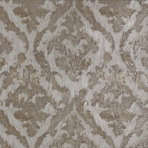 Brewster Lyra Bronze Damask Wallpaper