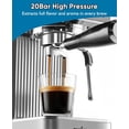 thumbnail image 3 of Espresso Machine 20Bar Compact Coffee with Powerful Steam Wand for Latte & Cappuccino, Stainless Steel Maker 34oz Remevable Water Tank, 3 of 4