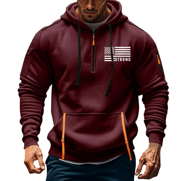 Xihbxyly Sudadera con Capucha y Cremallera Estampada para Hombre, Jersey Multibolsillos, Elegante Chaqueta Deportiva Informal, para Uso Diario En Otoño, Atractiva Moda de Primavera, Poliéster, Tallas