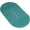 Turquoise, variant on Oval Bath & Shower Mat 27" x 15" Beige Anti-Slip PVC with Suction Cups