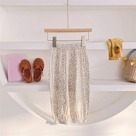 

Simplmasygenix Toddler Pants Cargo Wide Leg Toddler Kids Baby Girls Fashion Cute Sweet Print Flared Pants Trousers Pants Leggings