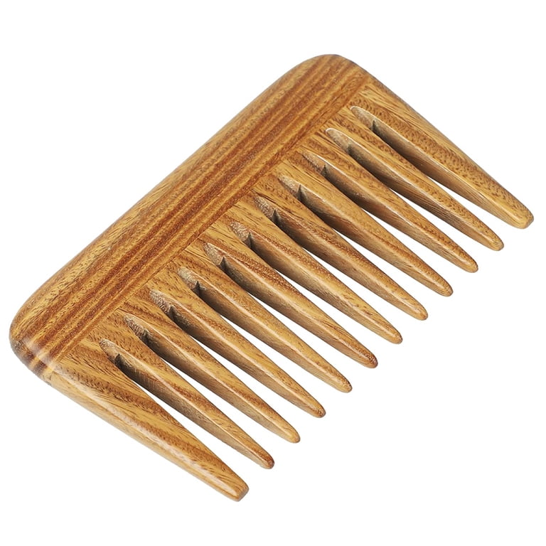 Onedor Handmade 100% Natural Green Sandalwood Hair Comb – Wooden Detangler, 7 Inches, All Hair Types