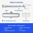 thumbnail image 6 of Fortstrong - Door Closer FS-1306LITE Adjustable Closers for Children & Women Silver, Alloy Steel - Box, 6 of 8