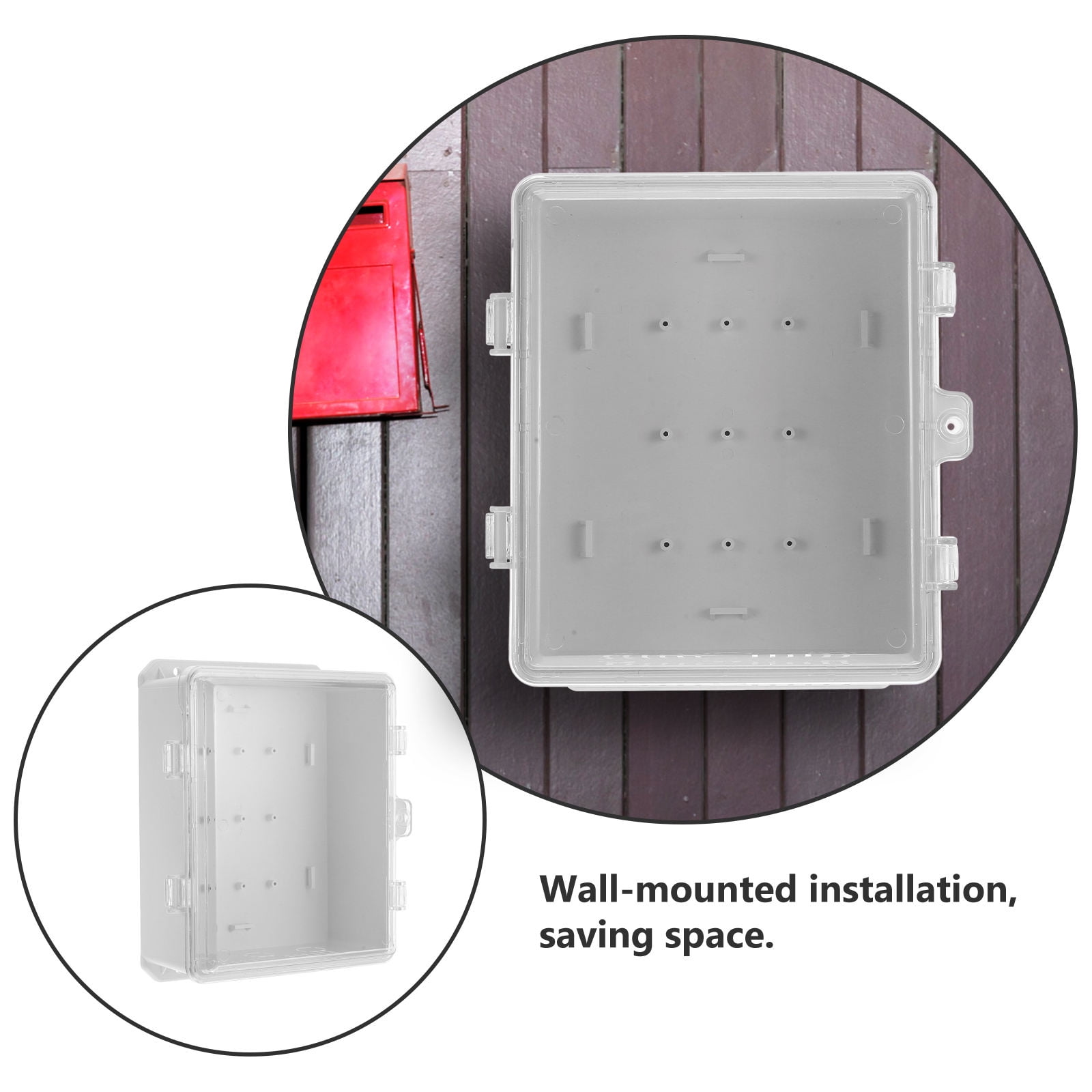 LEORX 1Pcs Transparent Panel Plastic Enclosure for Electronics Projects and Waterproof Protection