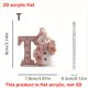 thumbnail image 3 of 26 English Letter Christmas Ornament Christmas Tree Decoration 2D Acrylic Decoration Car Rearview Mirror Ornament, 3 of 5
