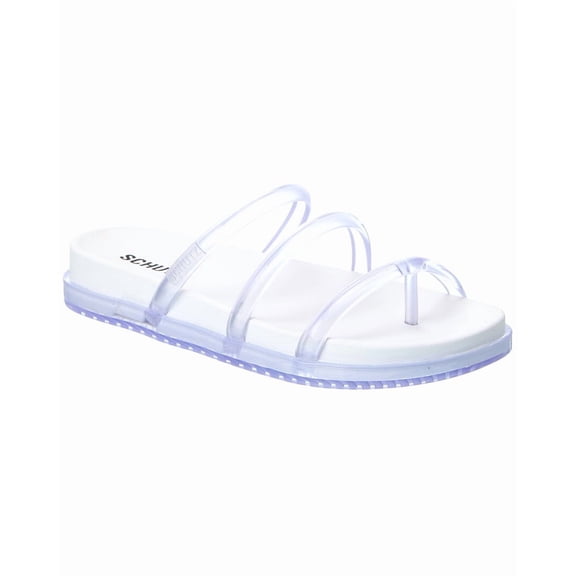 Schutz Polly Flat Sandal, 7, White