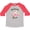 Heather and Red, variant on Inktastic Baby Flamingo My Grandma Loves Me with Flower Wreath Boys or Girls Toddler T-Shirt