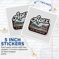 thumbnail image 4 of (2 Pack) Apex North Carolina Stickers - Town Landmark - Travel Souvenir - 5" On Longest Side - Sticks to Smooth Flat Surfaces - Made in USA - BMCS18066, 4 of 7