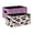Lightning Bolts Cow Print, variant on Felt Storage Bins 2-Pack Foldable Space-Saving Organizer For Home Office Auspicious Clouds Red Pink Hearts