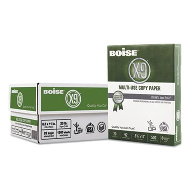 BOISE X9 MultiUse Copy Paper, 8.5" x 11" Letter, 92 Bright White, 20