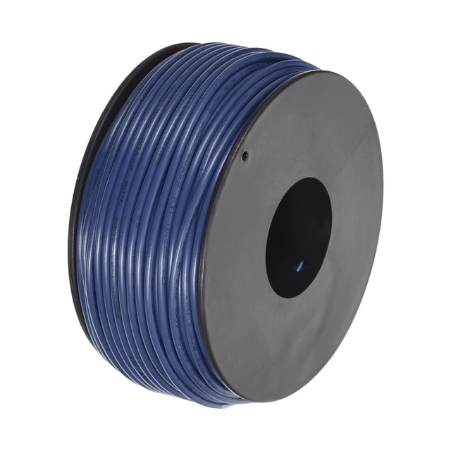 Uxcell Fil Torsadé 20AWG 30m/100 Pieds Bleu, Fil Électrique UL1007 Bobine