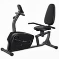 thumbnail image 1 of Soozier Black Recumbent Exercise Bike – 8-Level Magnetic Resistance, LCD Monitor & Adjustable Seat for Home Cardio Workouts, 1 of 7