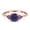 Lab Alexandrite Rose Tone Silver, variant on Lab Alexandrite Size-5 Art Deco Round Vintage Style Triangular Cluster CZ Wedding Engagement Rings For Women 925 Sterling Silver Gifts For Her