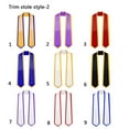 thumbnail image 3 of Firefly Hope 10 Pack 72" Plain Graduation Honor Stole, Unisex Adult-Fit Adjustable Sash, Reusable Commencement Ceremony Accessory, White + Royal Trim, 3 of 3