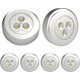 thumbnail image 1 of 6pcs Self-adhesive Battery Led Spot Lamp, Additional Lighting For Cupboard, Kitchen (warm White) Pxcl-Yvan, 1 of 5