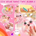 thumbnail image 4 of Kit de burbujas Nano Tape ZiZa Cute Bunny para niños de 6 a 7 años, 4 of 7