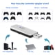 thumbnail image 5 of Adaptador USB inalámbrico para mandos de PS5/PS4/PS3/Switch/PC, adaptador USB BT compatible con PC, receptor, convertidor con cable para consolas de videojuegos, 5 of 9