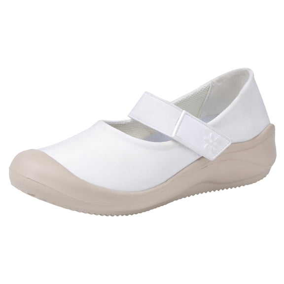 Sngxgn Women's Slip on Shoes Comfortable Flats Shoes Dress Shoes Work Casual Flats(White,39)