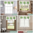 thumbnail image 6 of Tie Up Valance for Windows Green Succulent Curtains Valances Rod Pocket Valance Window Treatments Green Leaves Plants Balloon Curtains for Kitchen Living Room Bedroom Bathroom Decor 42x12 Inch, 6 of 9