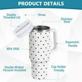 30 oz Tumbler with Handle Lid and Straw Insulated Water Tumbler