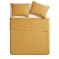 thumbnail image 3 of VCNY Home Solid 3-Piece Square Pinsonic Textured Quilt Set, 3 of 6