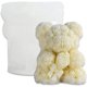 thumbnail image 1 of Xiao Hua Moldes de silicona para hacer velas de aromaterapia, velas de resina, pilar, cera, jabón, flor, arcilla, para San Valentín, boda, oso de rosas 3D con vela rosa., 1 of 4