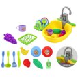thumbnail image 5 of Fiudx Liquidación de ofertas flash Lavavajillas para niños, juguetes de simulación, lavabo de lavado de agua automático, casa de juegos, utensilios de cocina, 5 of 5