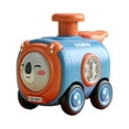 thumbnail image 2 of Press And Go Toy Car, Kids Educational Toy With Whistle, No Battery Toy Car, Parent-Child Interactive Toy, Rotating Face Expression, Early Learning Toy, Fun Train Drop Car, Toddler Push Toy, 2 of 8
