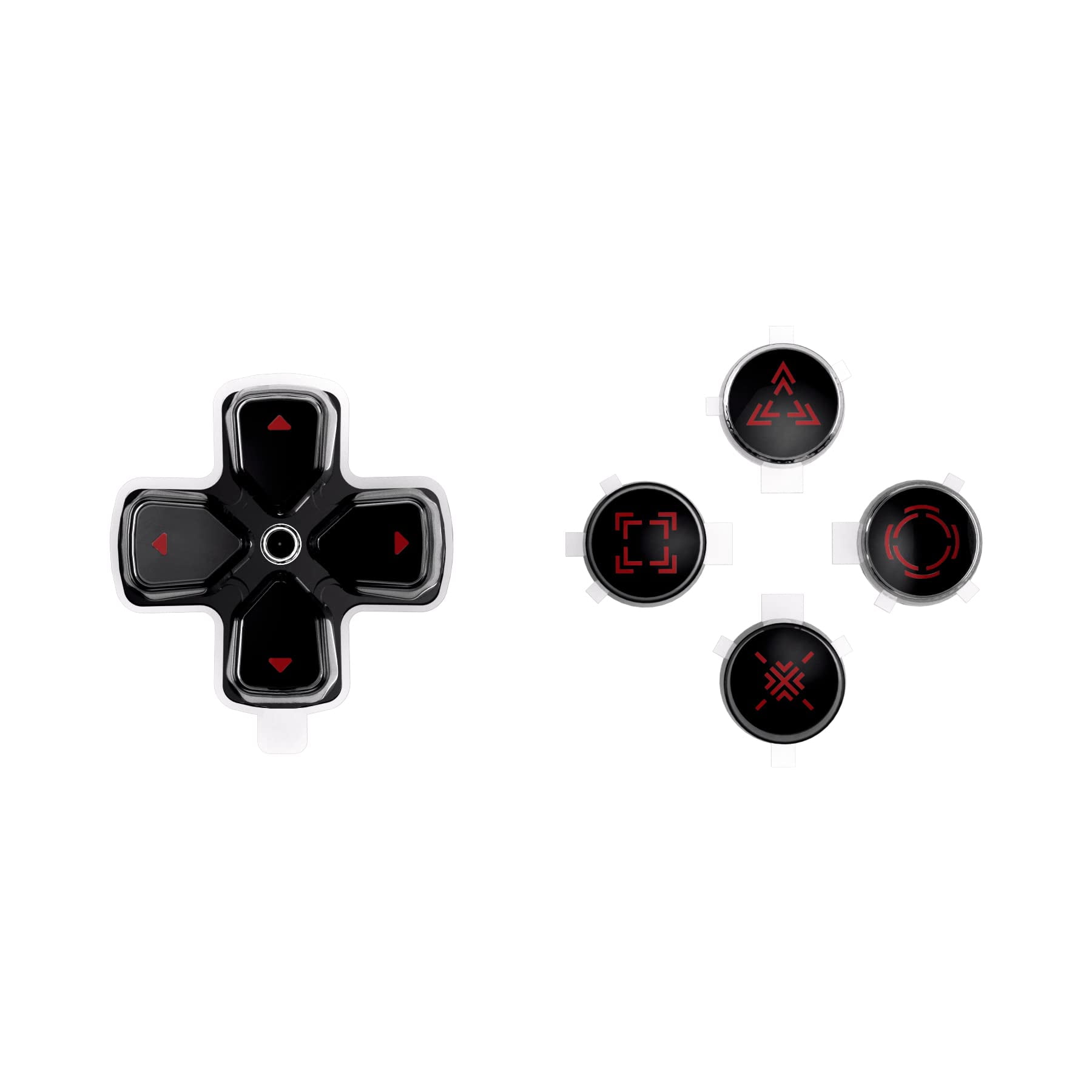 PlayStation4 - D 500PCS Silicon Rubber Pads ABXY D Pad Buttons for Sony