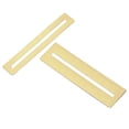 thumbnail image 4 of FELTECHELECTR Guitar Maintenance Tools 2Pcs Wide Slot Golden Stainless Steel Fretboard Guards 3.07 * 0.87In, 4 of 6