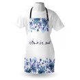thumbnail image 3 of Watercolor Apron Blue Flowers and Branches with Leaves Natural Imagery Fine Art Theme, Unisex Kitchen Bib Apron with Adjustable Neck for Cooking Baking Gardening, Royal Blue Pale Blue, by Ambesonne, 3 of 3