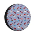 thumbnail image 1 of Fotbe winter Dachshund Funda de Llanta de Repuesto con Estampado, Engrosada, Ajuste Universal para Jeep, Remolque, RV, SUV, Camión-14 inch, 1 of 6