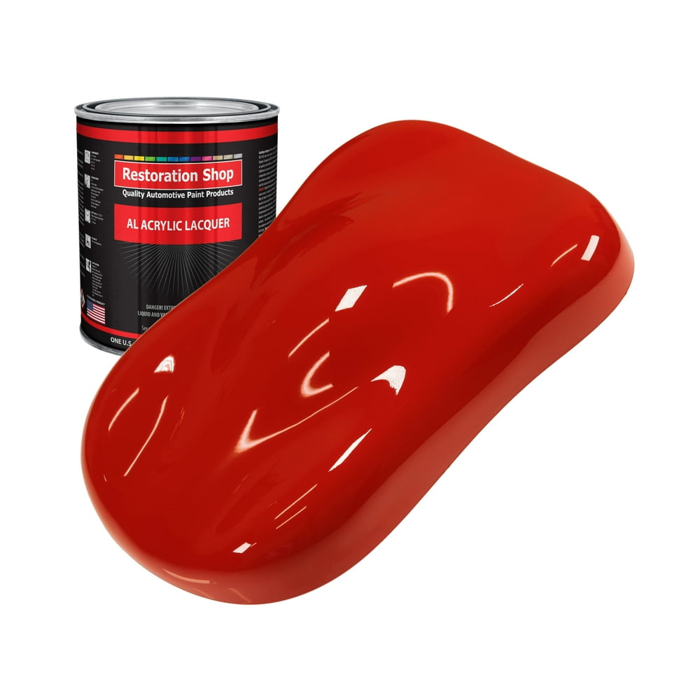 Restoration Shop Swift Red Acrylic Lacquer Auto Paint Quart Paint