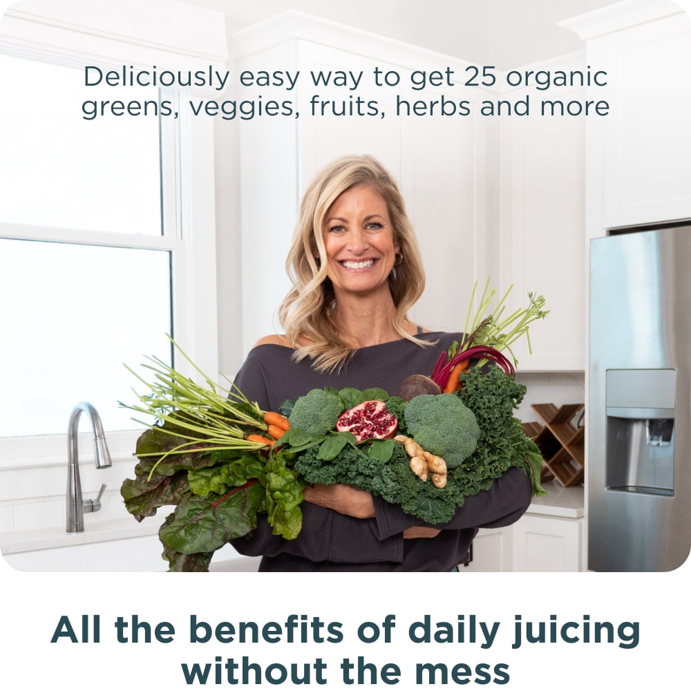 Ancient Nutrition SuperGreens Powder with Probiotics, Organic Mango Flavor Greens, Made from Real Fruits, Vegetables and Herbs, Digestive and Energy Support, 25 Servings, 6.8oz