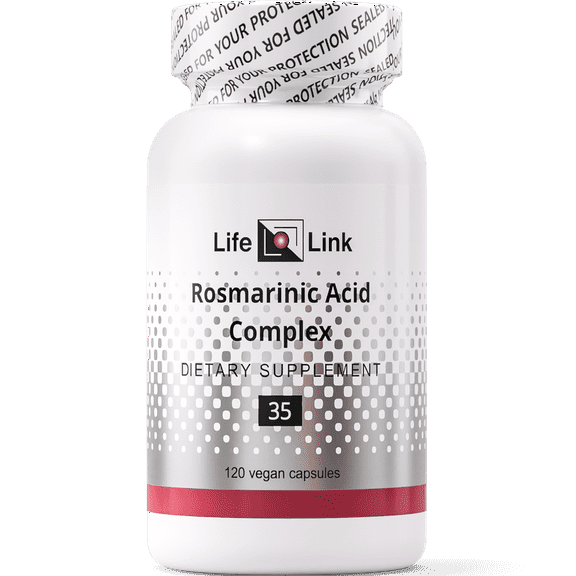 LifeLink Rosmarinic Acid Complex | 120 capsules | Vegan, Non-GMO, Gluten Free | Antioxidant, Anti-Aging | Made in the USA